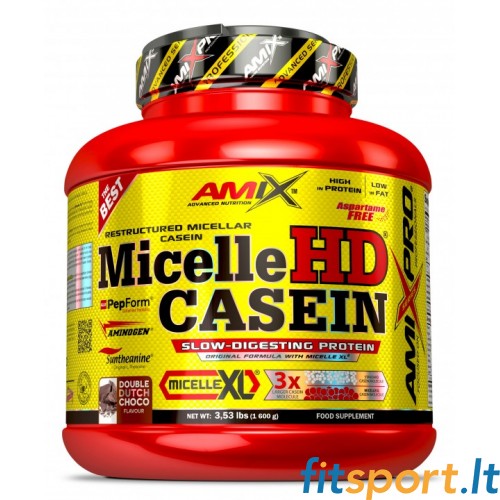 AmixPro MicelleHD Casein (MicelleHD - лучшая, запатентованная форма казеина) 1600 г 